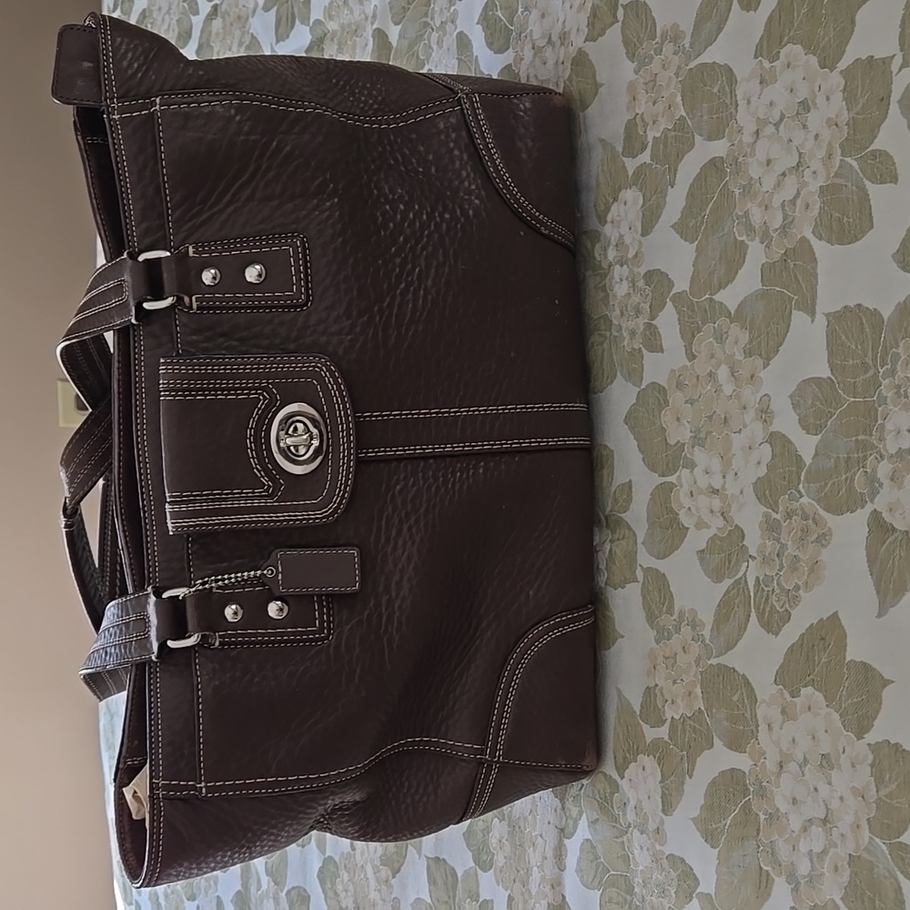 Vintage Coach Brown Leather Women's Tote